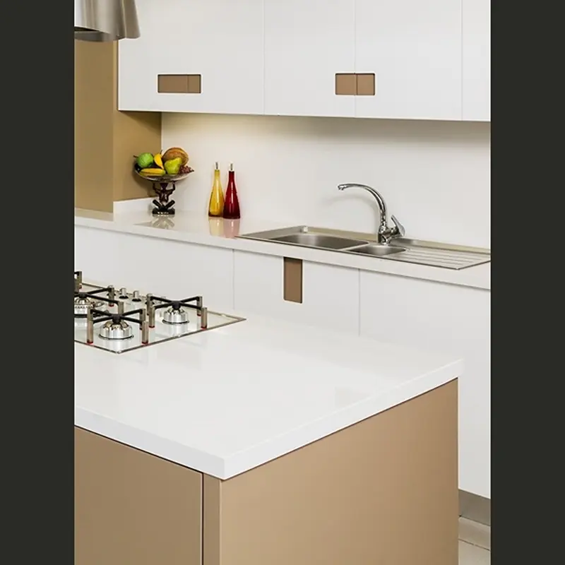 Belenco Angel White Mutfak Tezgahı Modern Tasarım Örneği