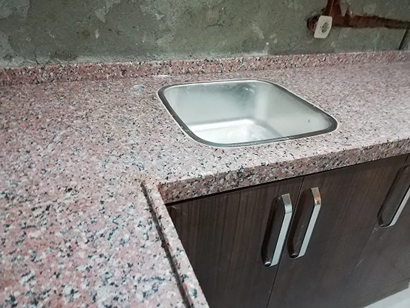Granit Mutfak Tezgahı Renk ve Doku Detayı