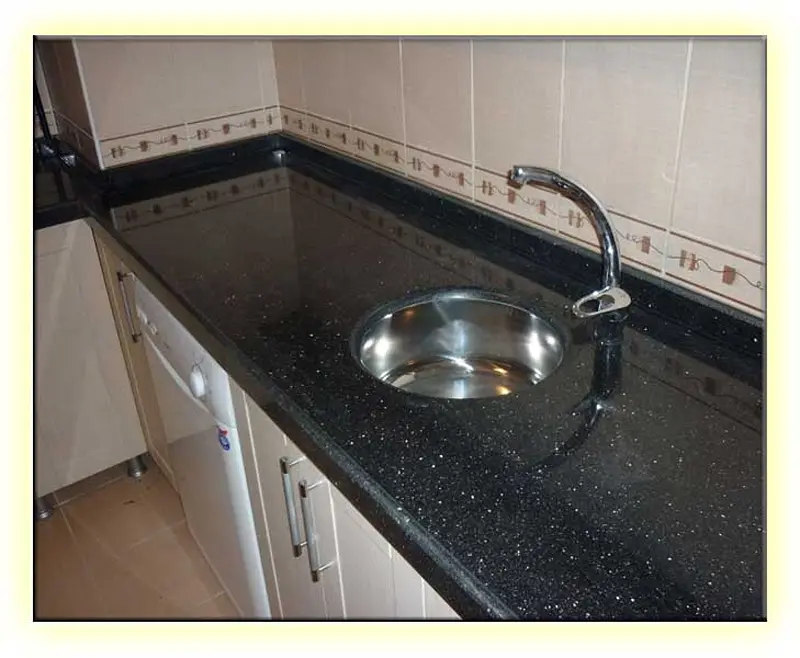 Star galaxy granit tezgah Plaka Görünümü