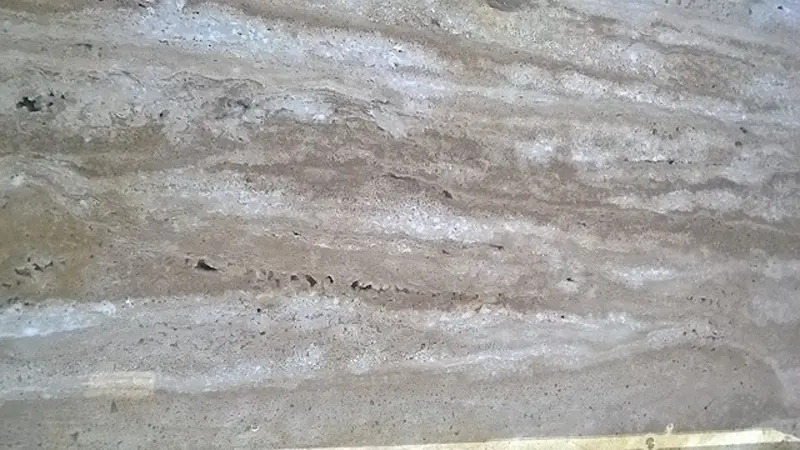 Traverten Mermer  Plaka Görünümü