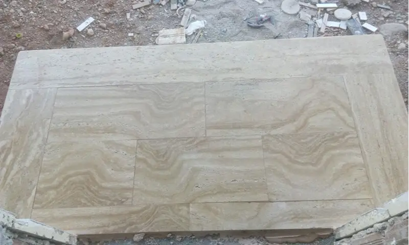 Traverten Mermer  Montaj Detayı