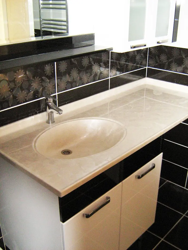 Mermerit Banyo Tezgahı